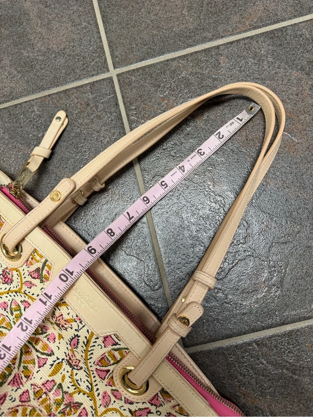 Spartina 449 Pepper Hall Tote Shoulder Bag Handbag Zip Top Purse